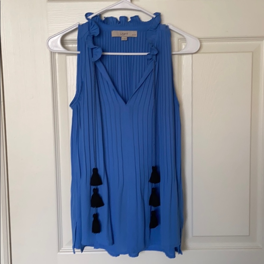 Loft pleated top